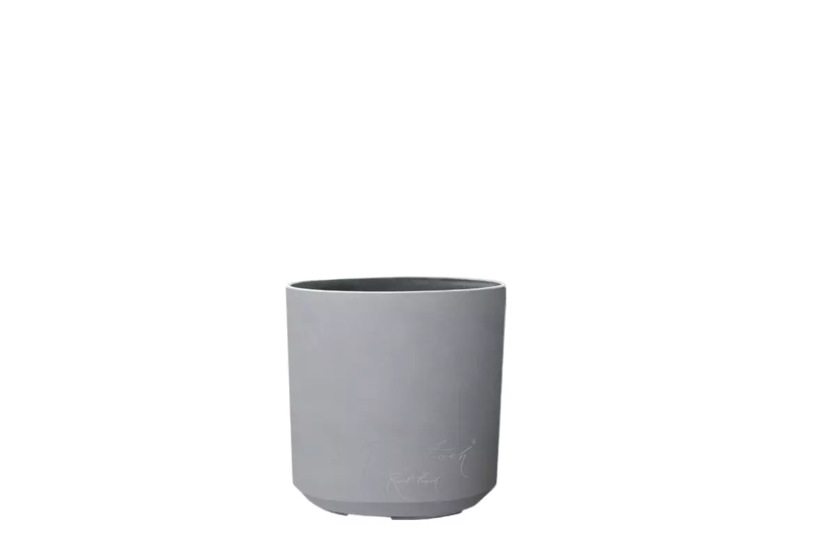 Кашпо Цилиндр низкий XS - 21/21 см - Серый