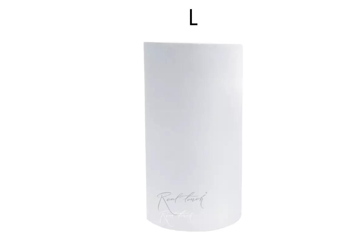 Кашпо Real Touch цилиндр высокий L - 60/32 см - Белый