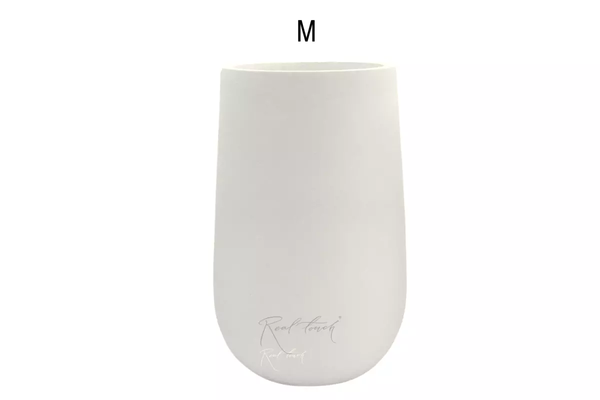 Кашпо Real Touch Base высокое M - 55,5/31,5 см - Белый