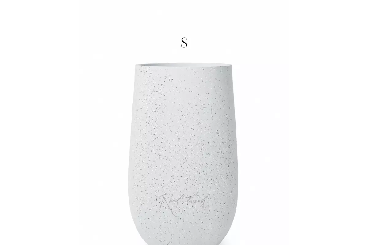 Кашпо Real Touch Base высокое S - 53/27 см - Белый